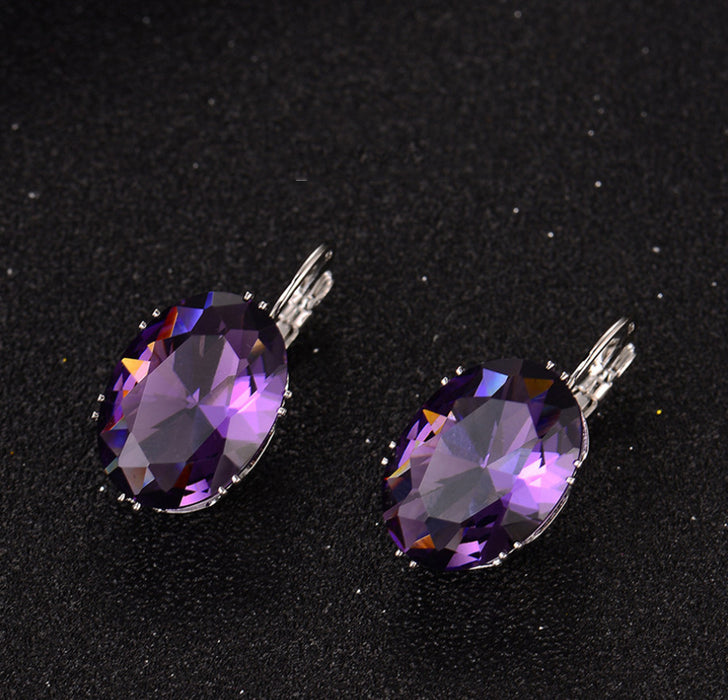 Wholesale Popular accessories, fashionable temperament, micro inlaid square diamond earrings, ear studs, ear buckles, earrings