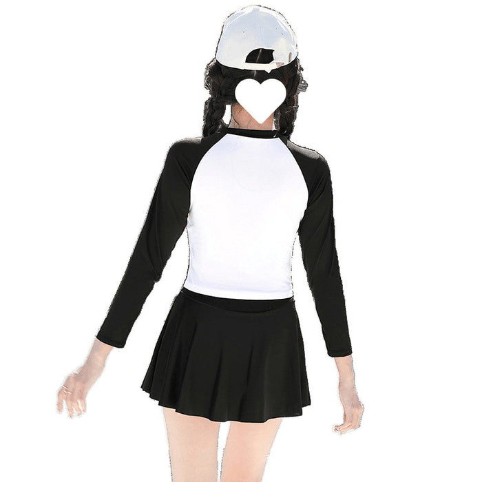 Wholesale Split swimsuit for hot spring bath, new long sleeved sports swimming pool special swimming suit