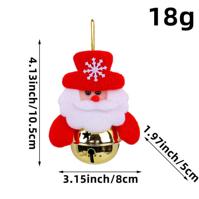 Wholesale Christmas Decorations Christmas Tree Pendants Old Man Doll Holding Bells Christmas Decorations Small Gifts