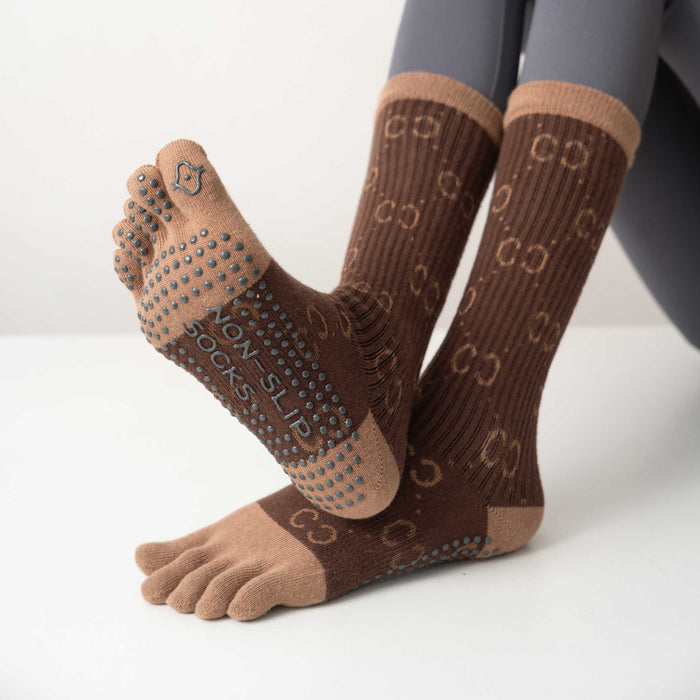 Wholesale socks Pilates sports yoga socks professional fitness dispensing non-slip toe socks