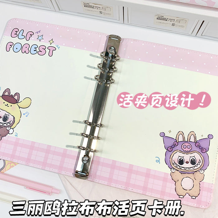 Wholesale 5pcs Leather card book student notebook loose-leaf book leather notebook storage book