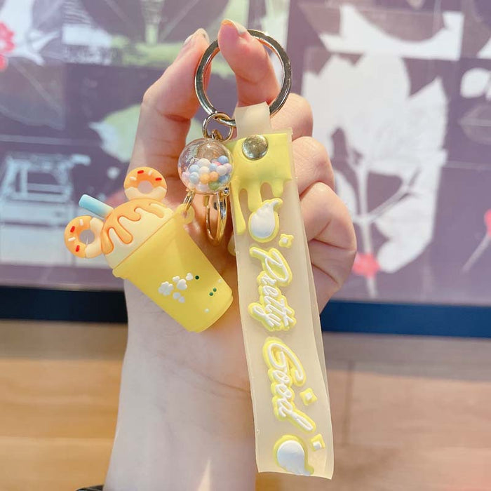 Wholesale Creative ice cream PVC keychains