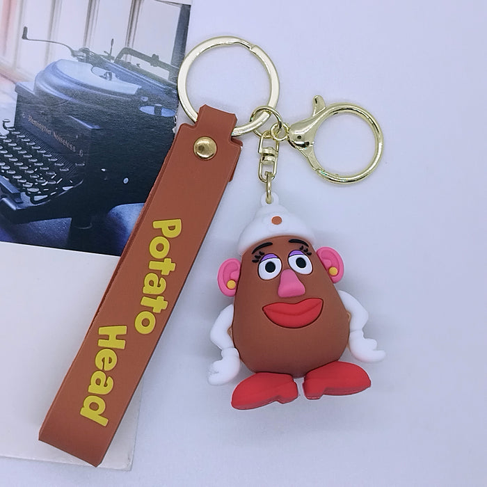 Wholesale Cartoon Mr.  Bullet Robot Keychain Pendant Bag Car Key Chain Accessories