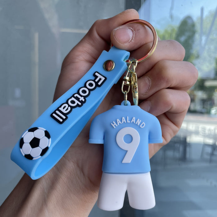 Wholesale Football jersey keychain, jersey backpack pendant, small gift