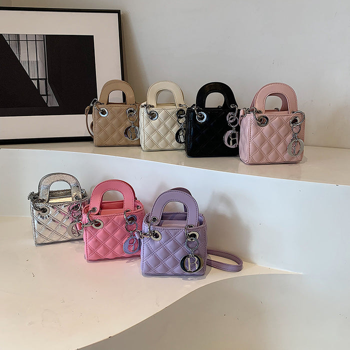 Wholesale New Fashionable Lingge Handheld Zero Wallet, Stylish Single Shoulder Crossbody Bag