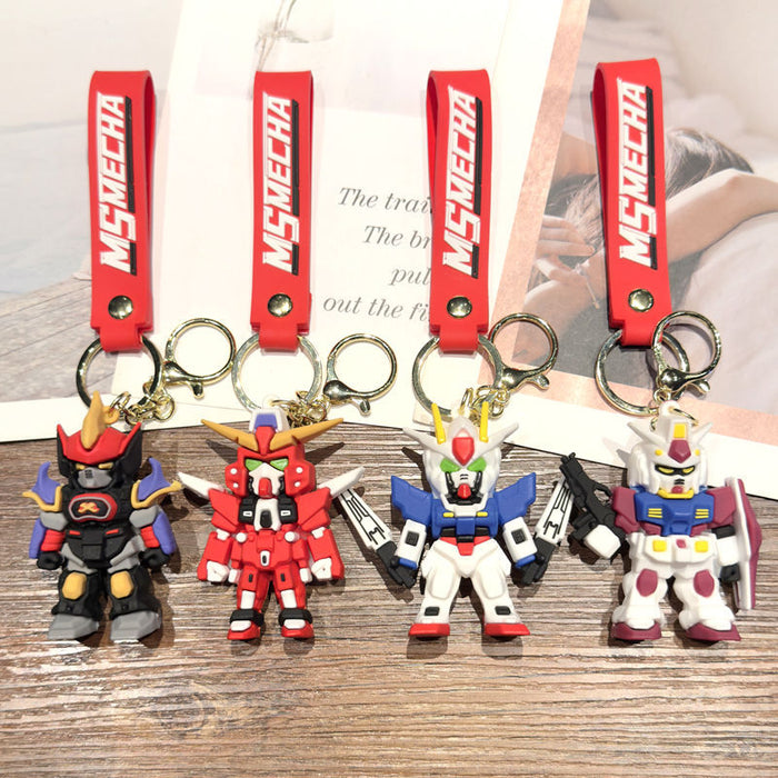 Wholesale Cartoon Robot Keychain Trendy Car Key Accessory Bag Charm MOQ≥2