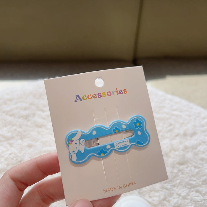 Wholesale Cartoon rectangular wavy hollow kids'  hair clip