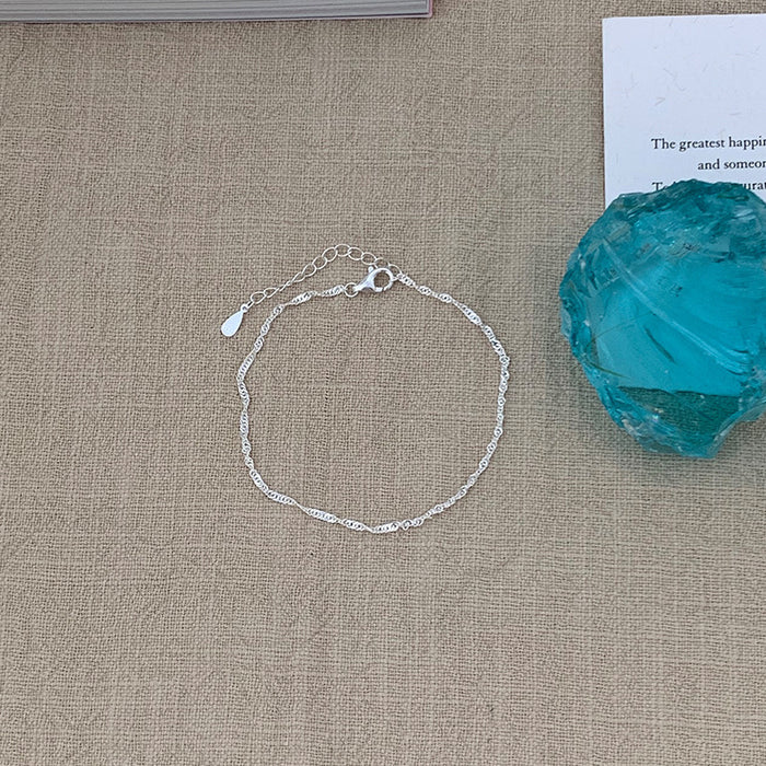 Wholesale Pure silver bracelet, bead, niche temperament, versatile accessory