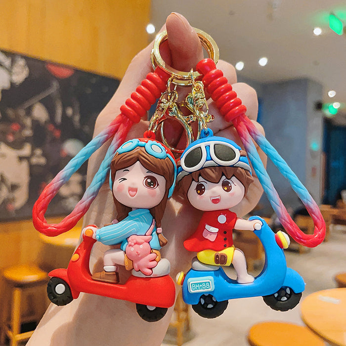Wholesale Creative cartoon cute keychain, car keychain, fashionable bag pendant