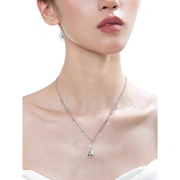 Wholesale Stacked Necklace Women's Water Drop Cold Style Clavicle Chain Accessories