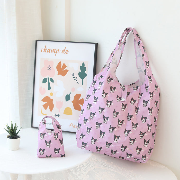 Wholesale Cartoon plaid foldable waterproof printed tote bag