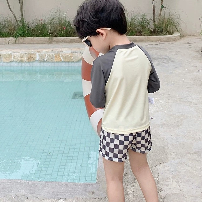 Wholesale Split sun protection quick drying swimming clothes, beach training swimsuits