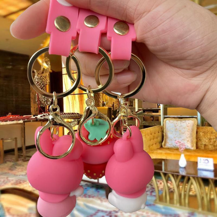 Wholesale Silicone Cartoon Doll Keychain JDC-KC-MingT112