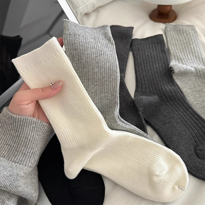 Wholesale Socks Thin Stacked Socks Simple and Casual High Tube Socks