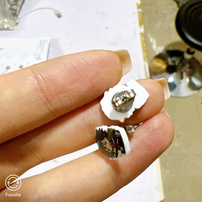 Wholesale Cute Doll House Earrings Cat Earrings Doll Earrings