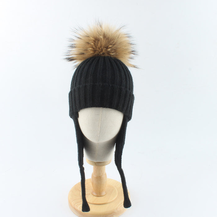 Wholesale High end ear protection hat for children, wrapped in a hat without eaves to keep warm