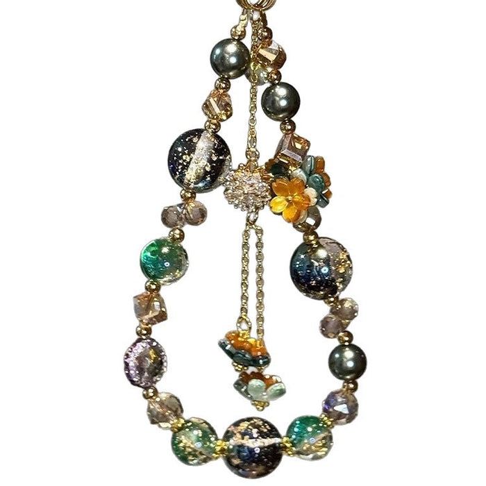 Wholesale Floral Tassel Beaded Phone Charm