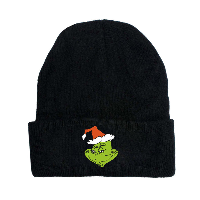 Wholesale Christmas Knitted Hat Green Hair Monster Wool Hat JDC-FH-JunC006