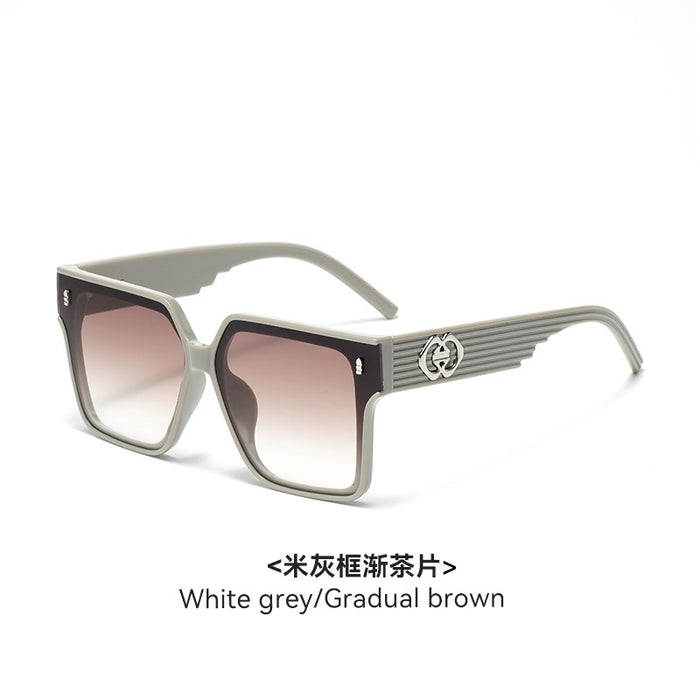 Wholesale Large frame high-end sunscreen sunglasses square slimming driving sunglasses