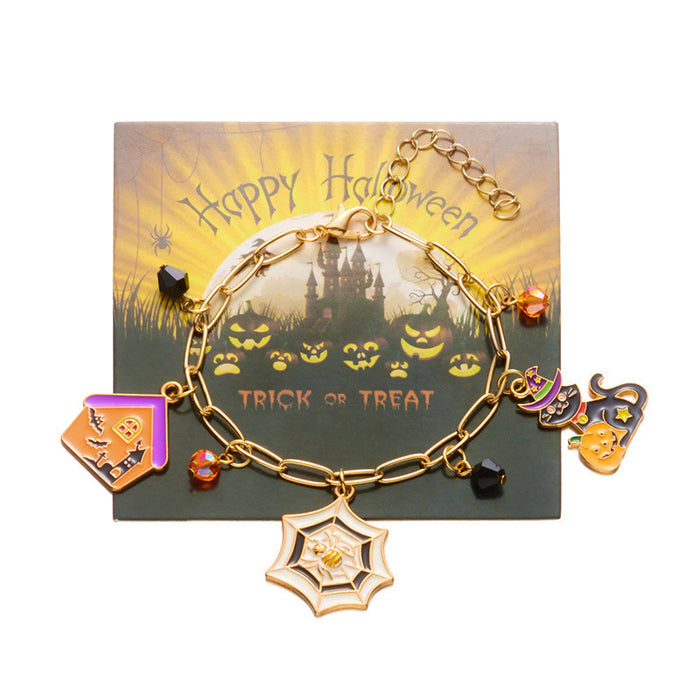 Wholesale  Party Ghost Bracelet Pumpkin Festival Alloy Pendant Bracelet