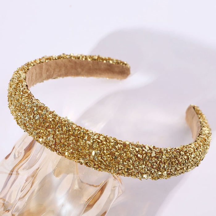 Wholesale Full diamond pearl headband fashionable and elegant temperament face washing headband headdress female accessories