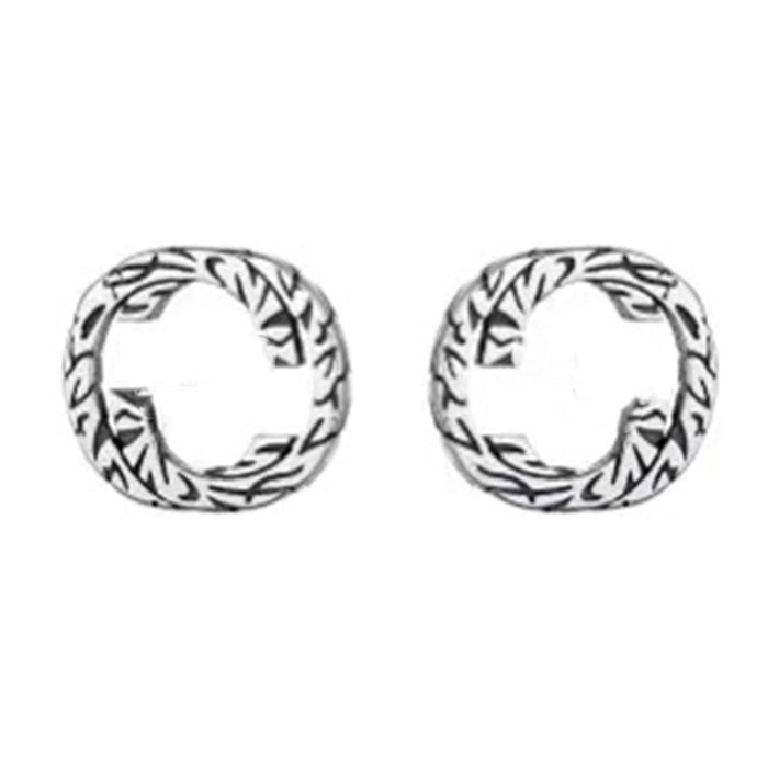 Wholesale Sterling Silver Earrings Vintage Couple JDC-ES-JHL001