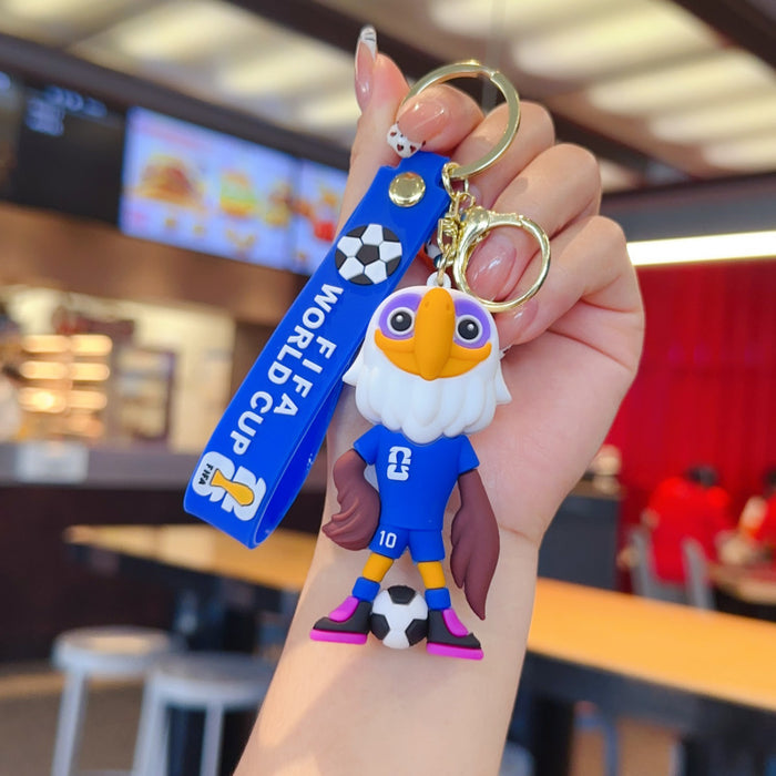 Wholesale Tong fans mascot keychain