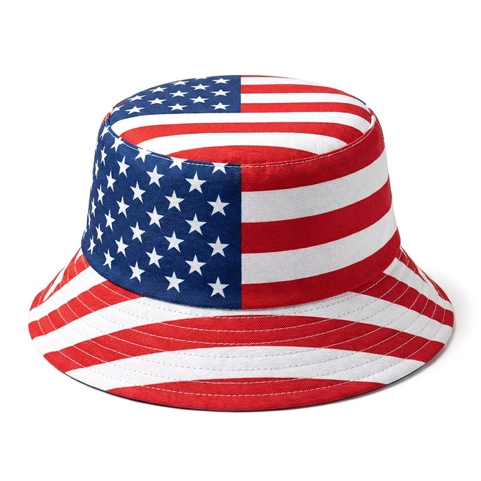 Wholesale World Cup Fan Cheering Flag Print Bucket Hat
