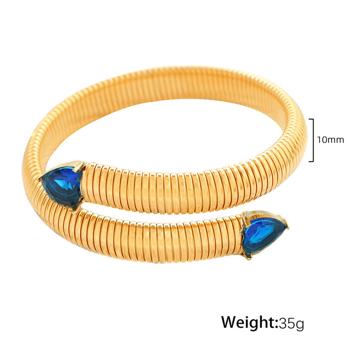 Wholesale Small niche design titanium steel bracelet, fashionable and exaggerated, personalized and high-end