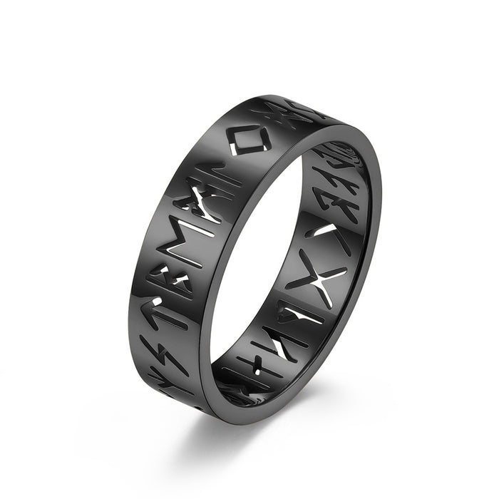 Wholesale Hollow Stainless Steel Ring JDC-RS-QianF024