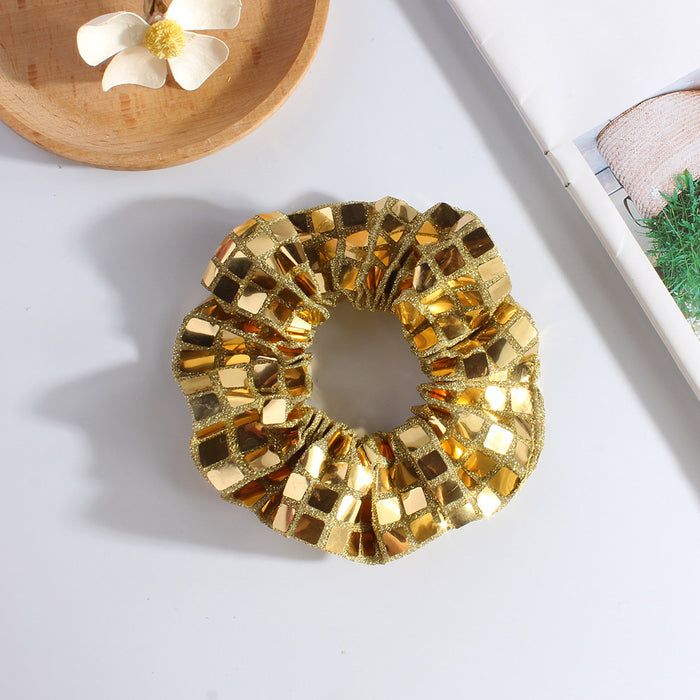 Wholesale Fabric  Square Sequin Hair Scrunchies  JDC-HS-Heqin005