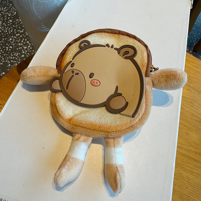 Wholesale Cute change storage bag Korean headphones data cable bag plush bag