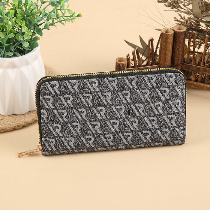 Wholesale Stylish PU Leather Multi-function Long Wallet with Card Slots MOQ≥3