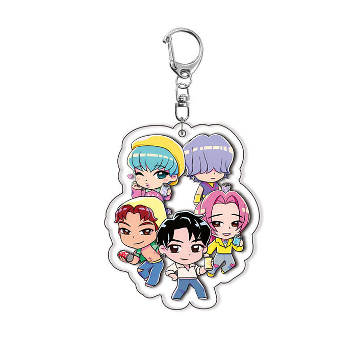 Wholesale Acrylic keychains,  cute anime-related backpack accessories