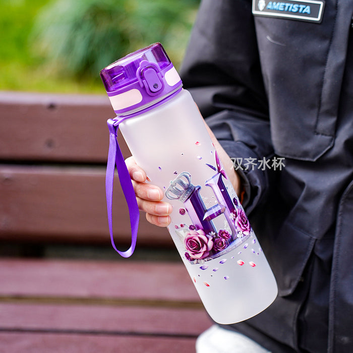 Wholesale Simple letter water bottle