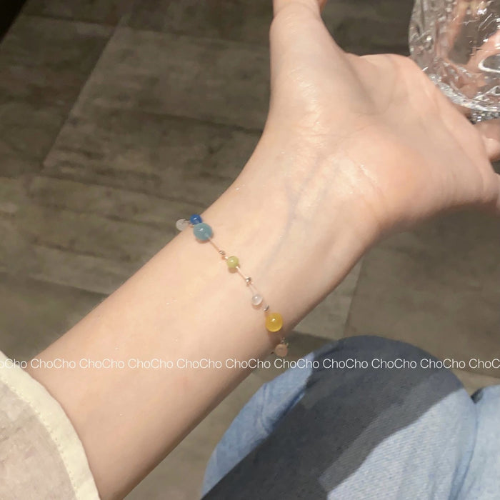 Wholesale glaze beaded bracelet ins summer new jewelry women