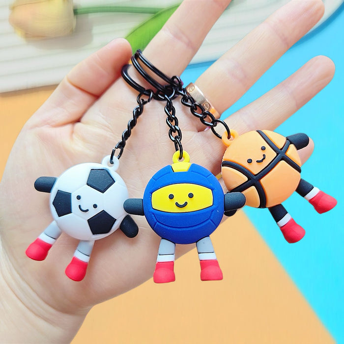 Wholesale Sports Ball Doll Keychain