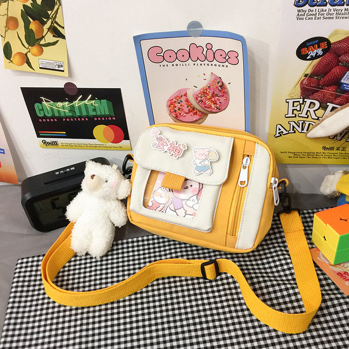 Wholesale Customized new canvas bag, crossbody bag, artistic versatile, cute shoulder bag