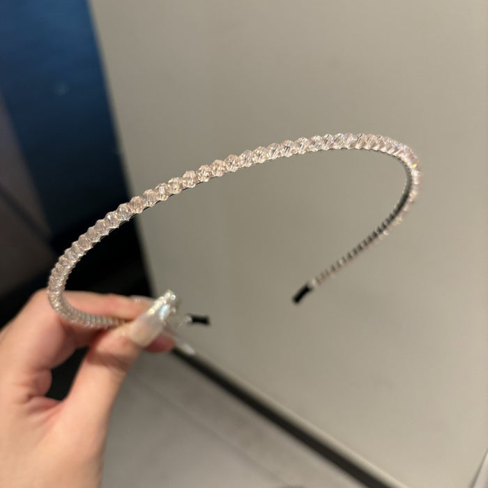 Wholesale  All-match Hair Accessories  Crystal Beads Pressurize Hair Fine Hair Band  Headband Hair Card