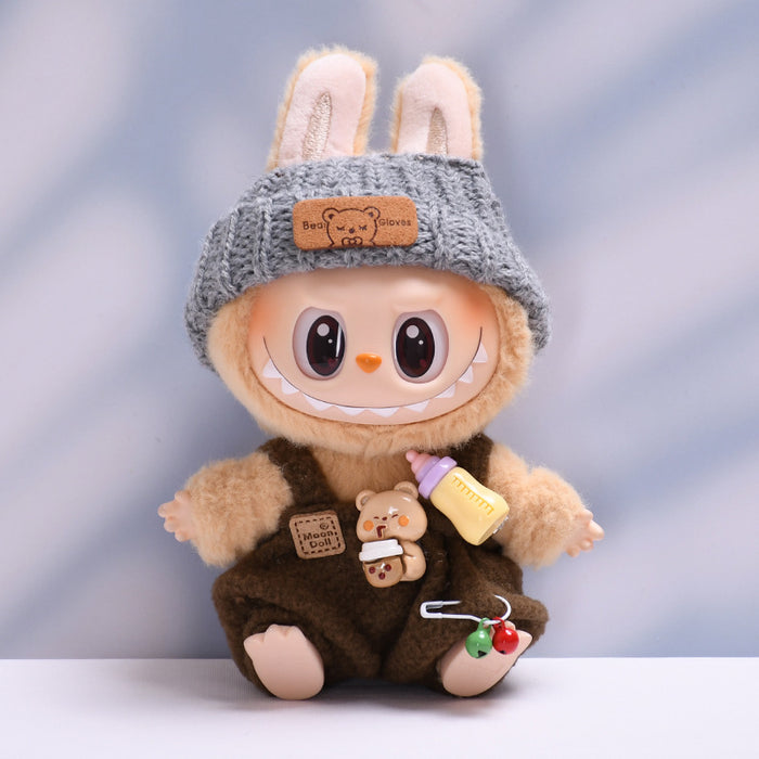 Wholesale Sittings Party Baby Clothes Bottle Overalls Set Baby Doll Clothes Dress Up