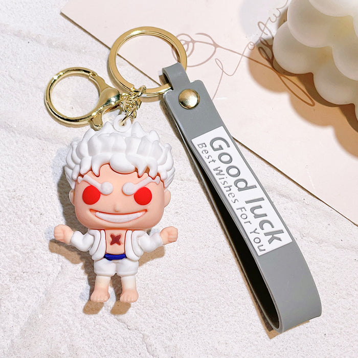 Wholesale Cartoon Anime Silicone Keychain JDC-KC-Qiwei032