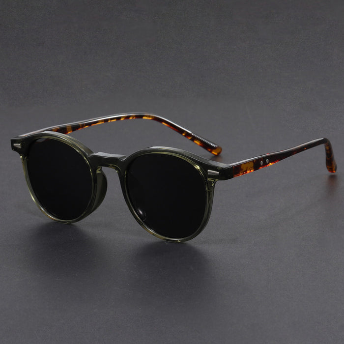 Wholesale ultra-light sunglasses round frame anti-ultraviolet sunglasses