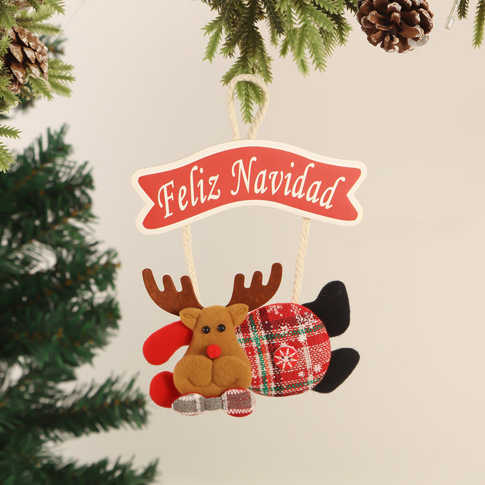 Wholesale Fabric  brand pendant decorations pendant holiday scene decoration pendant