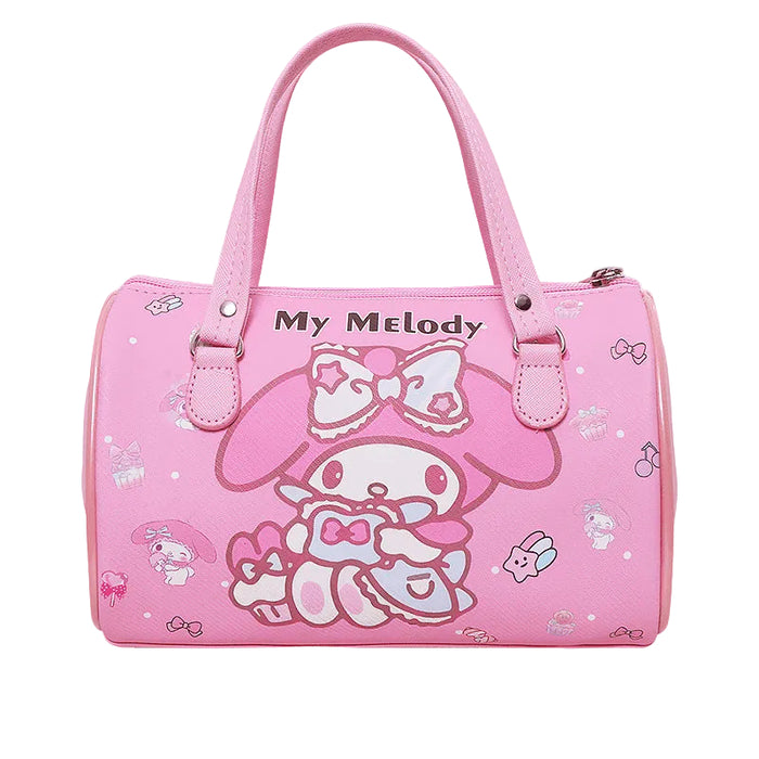 Wholesale Cute cartoon print horizontal cylindrical shoulder bag