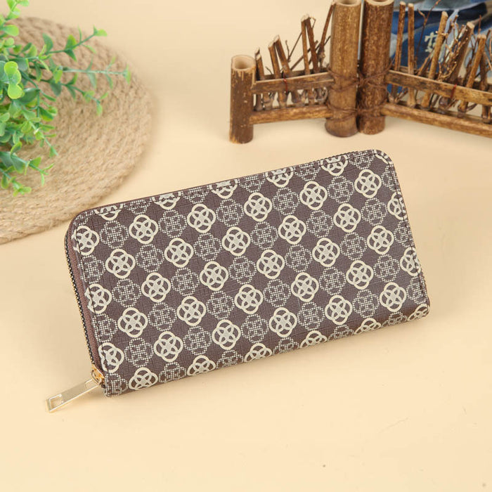 Wholesale Long Zipper Large Capacity PU Wallet JDC-WT-HNG002