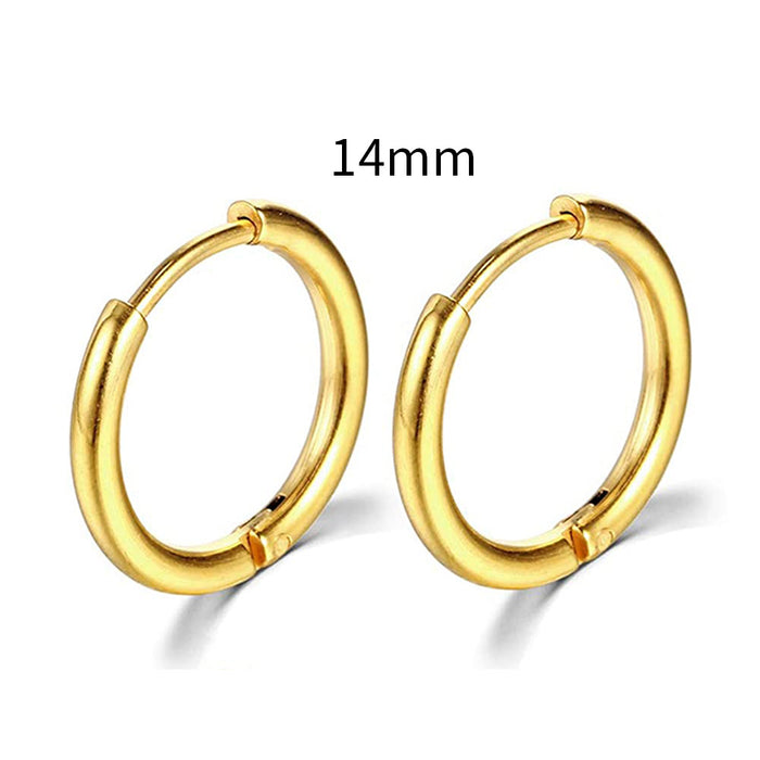 Wholesale Hot Selling Stainless Steel Earrings New Round Earrings for Men European and American Body Piercing Accessories JDC-ES-YaChen010