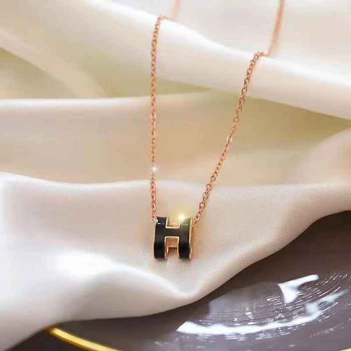 Wholesale Clavicle chain stainless steel necklace pendant