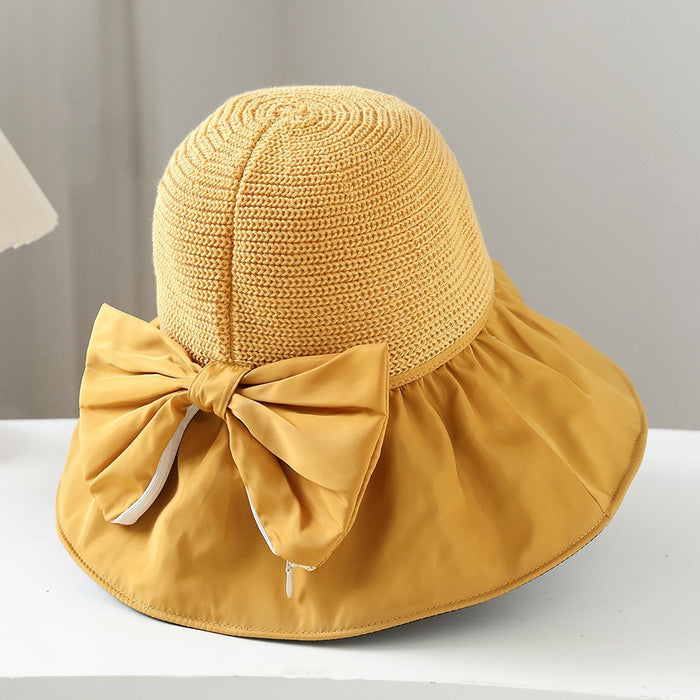 Wholesale Straw Sun Protection Bucket Hat JDC-HT-PX014