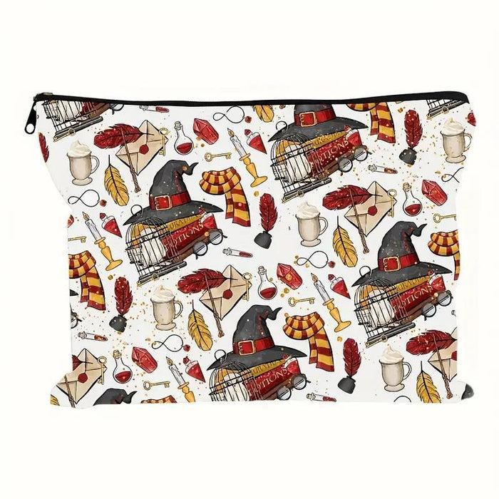 Wholesale linen double-sided printed cosmetic Makeup Bags