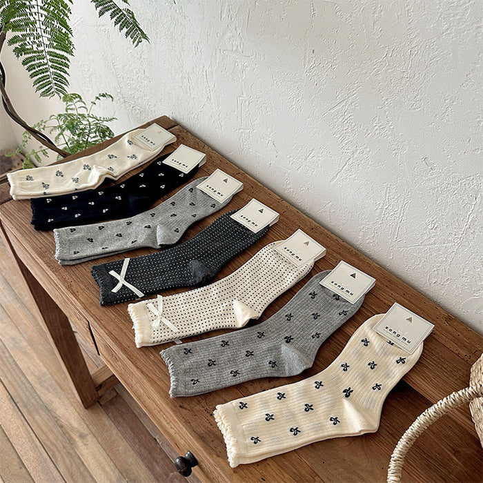 Wholesale Socks Girl Mid Socks Girl Autumn Stacking Socks